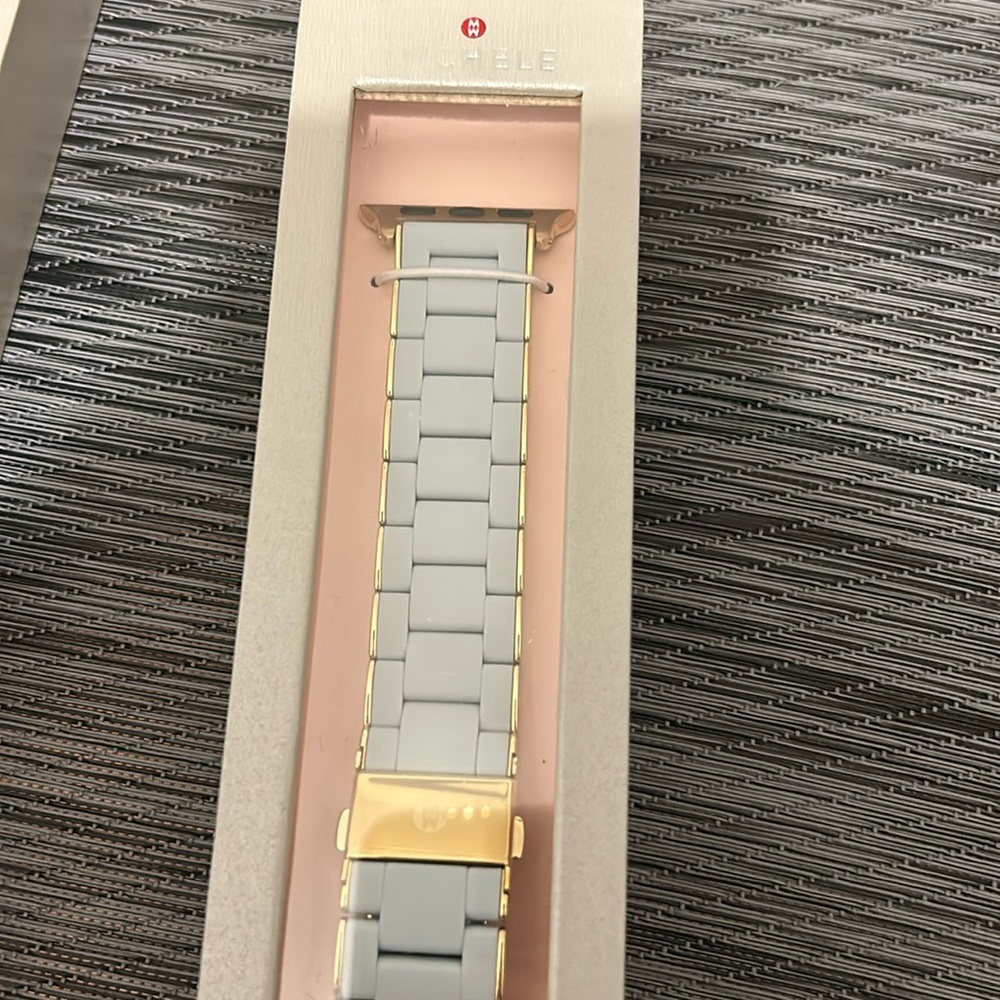 Michele Apple Watch Stainless Steel & Silicone Bracelet